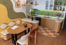 Cải Tạo Căn Hộ 80m2 Theo Bảng Màu Rực Rỡ